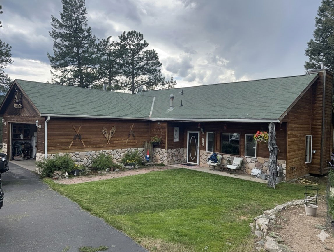 siding and window replacement before - Bailey, CO
